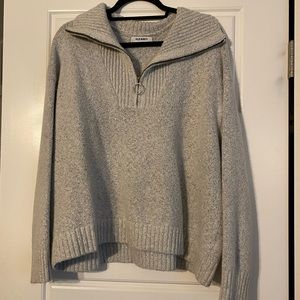 Gray Quarterzip Sweatshirt
